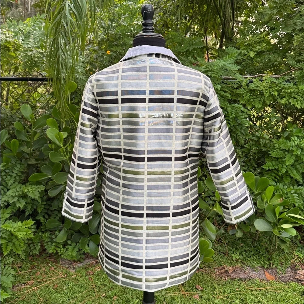 Grace Chuang metallic jacket, size Large - Picture 4 of 6